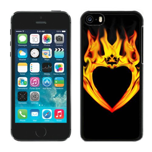 Valentine Fire Heart iPhone 5C Cases CKC - Click Image to Close